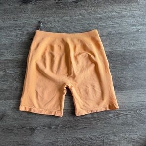 Aurora Peach High-Waist Shorts
